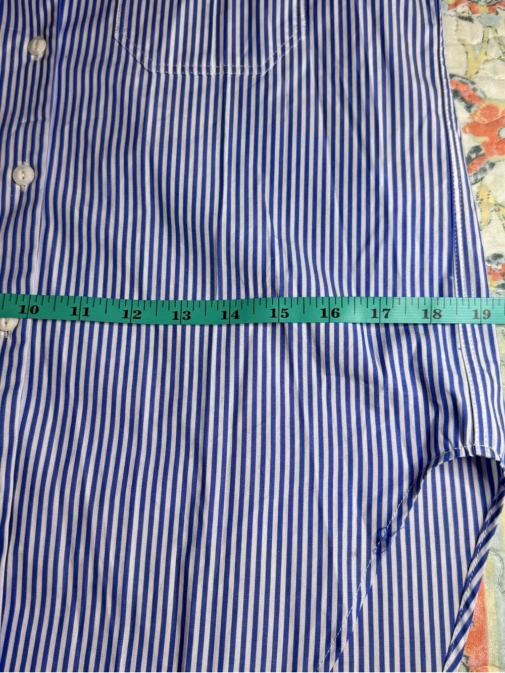 rag & bone Blue and White Striped Shirt Preppy Business Casual size XS - Picture 11 of 12